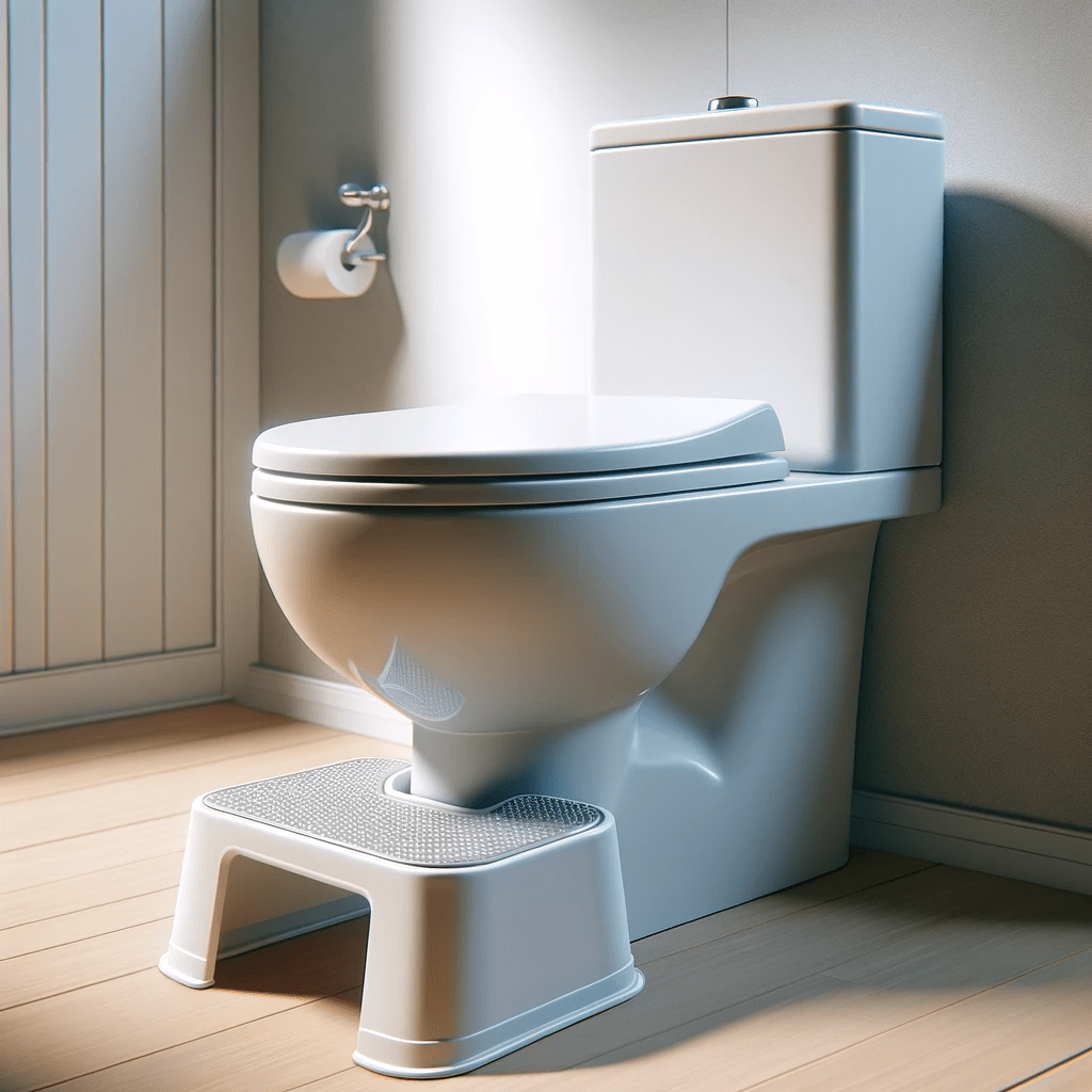 Un taburete para apoyar los pies puede ser tu aliado en el baño
