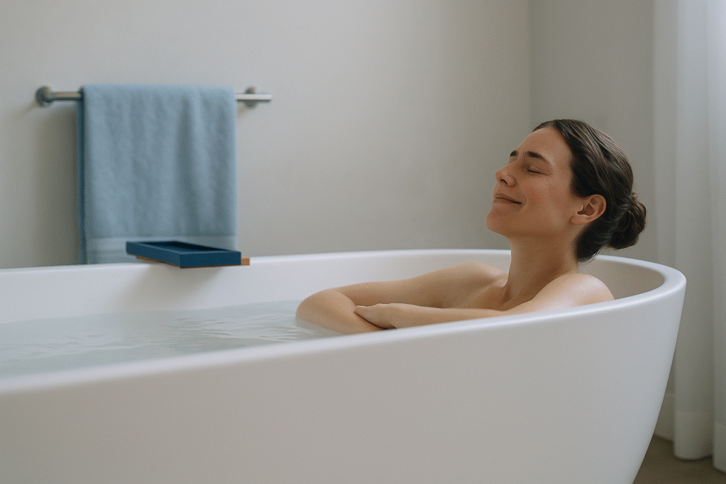 Baños de asiento calientes para aliviar el dolor anal y relajar el esfínter