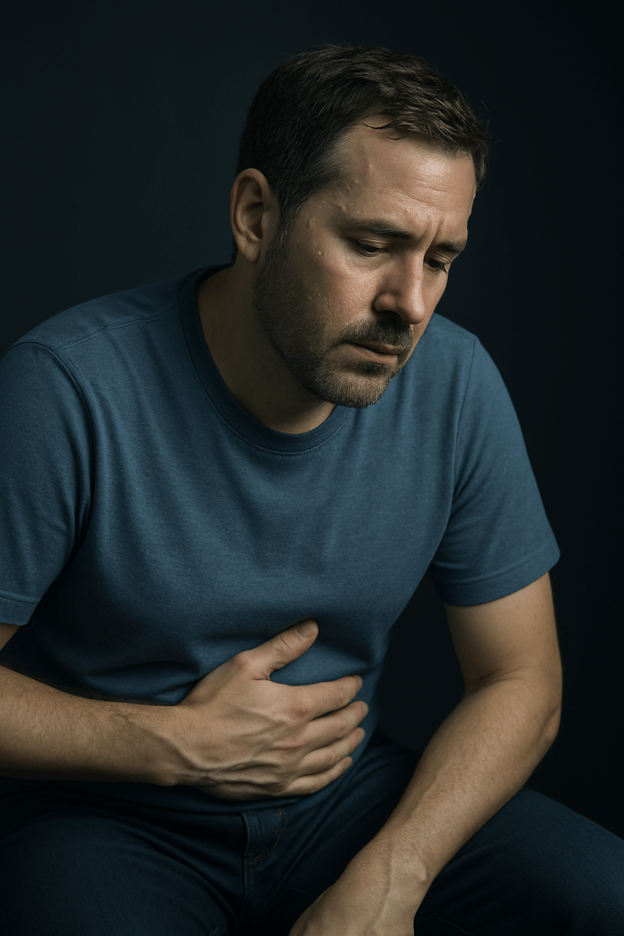 Dolor abdominal y sudoración como señales de alarma para acudir a urgencias por heces retenidas