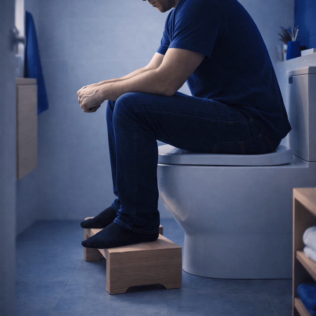 Una buena posición en el baño facilita la evacuación